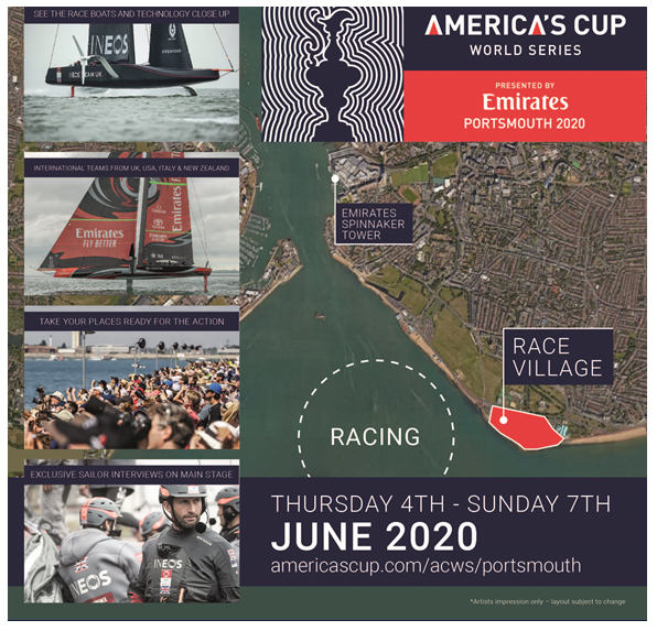 As Official Presenting Partner of the ACWS Portsmouth, Emirates has helped secure the event during which world-class America&rsquo;s Cup sailors will return to the Solent for a thrilling preliminary regatta from 4 to 7 June 2020 as part of the competition to win the oldest sporting trophy in the world