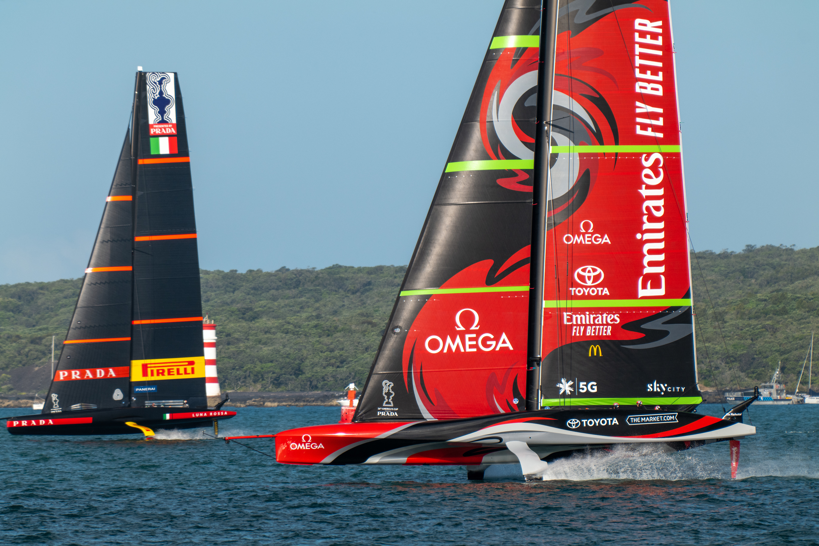 Emirates Team New Zealand congratulates Luna Rossa on a resounding win in the Prada Cup final against INEOS TEAM UK and look forward to a rematch from the 2000 America&rsquo;s Cup here in Auckland 21 years ago